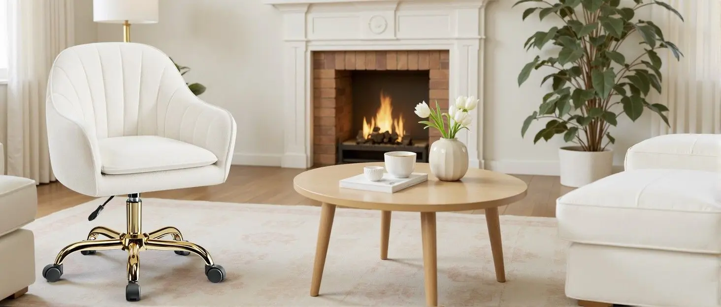 BestEra Modern Velvet Makeup Vanity Chairs